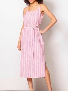 Michael Stars Pink Striped Dress